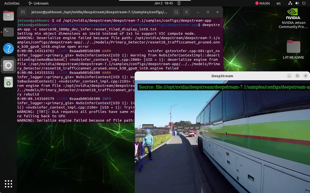 DeepStream Sample
Output